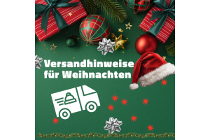 Versandhinweise vor Weihnachten