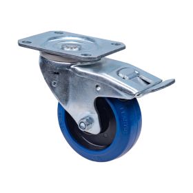 C.Adolph BlueWheel-Lenkrolle 4800-SF-P/100-35 mit Positionierautomatik / Bauhöhe 128