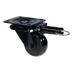 C.Adolph Bühnenlenkrolle 3003-R4/80-30 BA schwarz / Bauhöhe 100