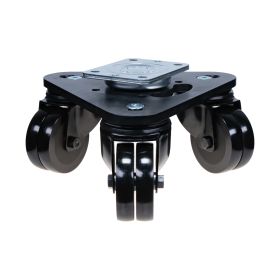 C.Adolph Drehteller 100-2x22 schwarz / Bauhöhe 163