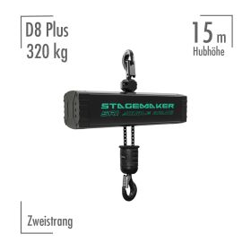 Stagemaker Elektrokettenzug SR1 322 m1 A15 320 kg D8 Plus, 15 m Hubhöhe, 2 m/min, 2-strängig