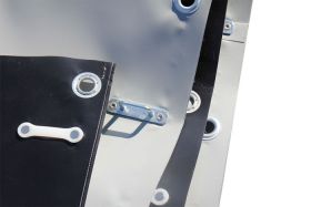 fiRSTstage Planen für ARCstage II 6 x 4(6) m grau/schwarz