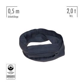 fiRSTstage steelsnake® 2 t, 0,5 m, schwarz, Rundschlinge mit Drahtseileinlage, mit DGUV-Test-Zertifikat