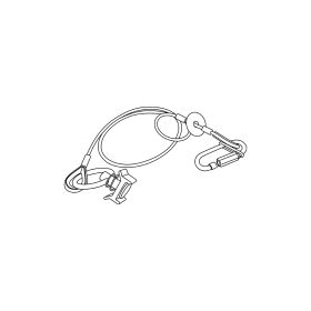 Robert Juliat QR-CS1 QuickRig Sicherungsseil ø 3 mm, Länge 60 cm, SWL 20 kg