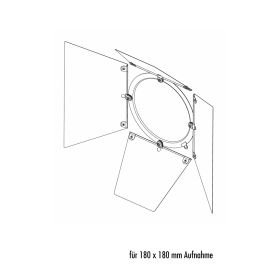 Robert Juliat CF500 Torblende rotierbar 180 x 180 mm (mit 4 drehbaren Flügeln)