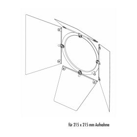 Robert Juliat CF1000 Torblende rotierbar 215 x 215 mm (mit 4 drehbaren Flügeln)