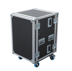 fiRSTcase 19" Case, 16HE, DD, Rollbrett, schwarz