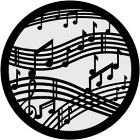 Rosco Metallgobo 71020 ( DHA # 1020) Dancing Music