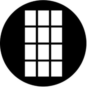 Rosco Metallgobo 77138 ( DHA # 138) Cats Window