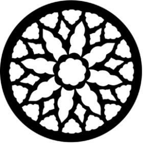 Rosco Metallgobo 77145 ( DHA # 145) Rose Window 2