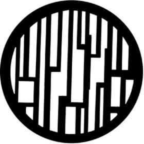 Rosco Metallgobo 77208 ( DHA # 7208) Abstract Skyline