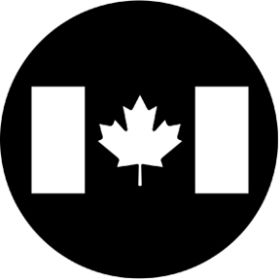 Rosco Metallgobo 77210 ( DHA # 7210) Canadian Flag