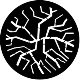 Rosco Metallgobo 77272 ( DHA # 7272) Cracked Glass