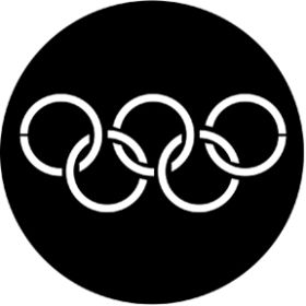 Rosco Metallgobo 77437 ( DHA # 437) Olympic Rings
