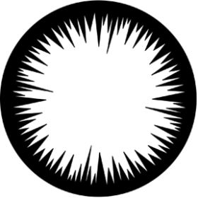 Rosco Metallgobo 77614 ( DHA # 614) Jagged Vingette