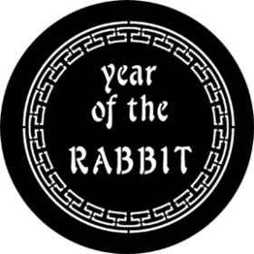 Rosco Metallgobo 77652G ( DHA # 652) Year Of The Rabbit