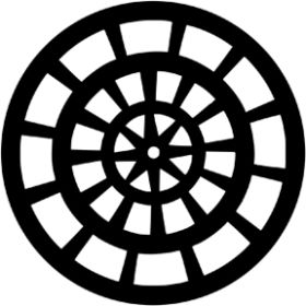 Rosco Metallgobo 77758 ( DHA # 7758) Rose Window