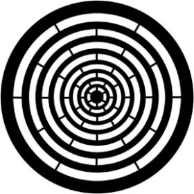 Rosco Metallgobo 77762 ( DHA # 238-262) Concentric Rings