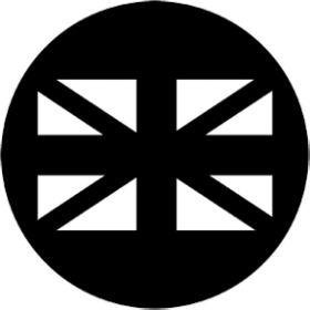 Rosco Metallgobo 77868 ( DHA # 868) Union Jack (Blue)