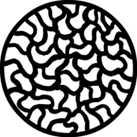 Rosco Metallgobo 78253 ( DHA # 78253) Squirms (Negative)