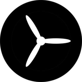 Rosco Metallgobo Propeller 3 Inverted