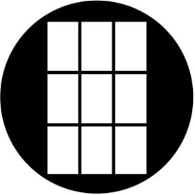 Rosco Metallgobo 3x3 Tall