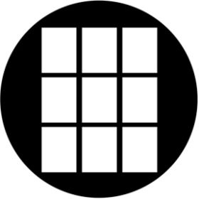 Rosco Metallgobo 3x3 Fat