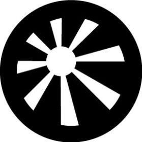 Rosco Metallgobo Off-Set Inverse