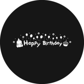 Rosco Metallgobo Happy Birthday 3