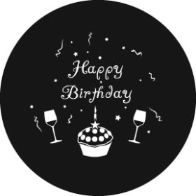 Rosco Metallgobo Happy Birthday 2