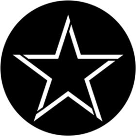 Rosco Metallgobo 78802 ( DHA # 8002) Outline Star
