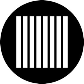 Rosco Metallgobo 79655 ( DHA # 99655) Jail Bars Vertical