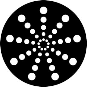 Rosco Metallgobo 79702 ( DHA # 99702) Radial Circles