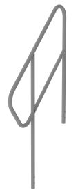 Sixty82 Handlauf f. 5-6 Stufen für Podeste