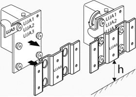 C.Adolph Mounting plate UJA6 for lifting wheels