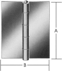 Gerollte halbbreite ungebohrte Scharniere