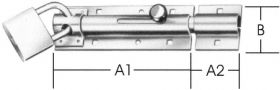 Bolzen-Türschloßriegel