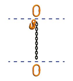 fiRSTstage Kettengehänge Einzelstrang AA-K, Ketten-Nenndicke 10 mm