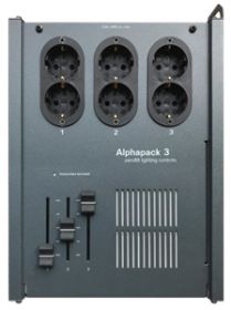 Alphapack 3 Schuko, 3-Kanal Dimmer