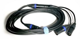 BB&S Kabel XLR 4pol. 10m + Splitter