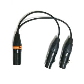 BB&S Splitter-Kabel XLR 4pol. zu 2x 3pol. für Pipeline