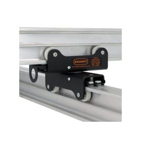 Doughty T84215 STUDIO RAIL 60 4-Rad Doppel-Swivel-Laufwagen (mit Bremse)