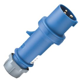 CEE-Stecker 16A, 3 pol 6h, blau