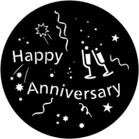 Rosco Metallgobo 71061 ( DHA # 1061) Happy Anniversary