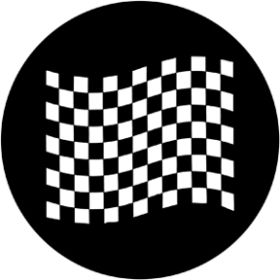 Rosco Metallgobo 78051 ( DHA # 8051) Chequered Flag 2