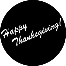 Rosco Glasgobo 78750 Happy Thanksgiving 1