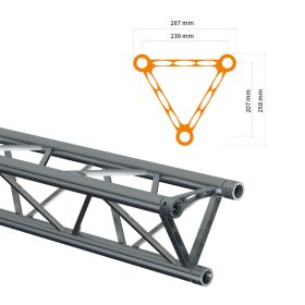 Sixty82 TPM29T 3-Punkt Traverse, gerade Längen