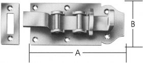 Schwerer Rollenschloßriegel