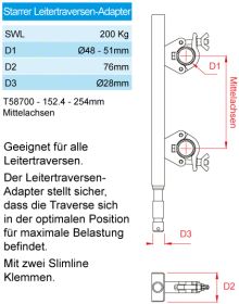 Doughty T58700 Fixed Ladder Stativadapter