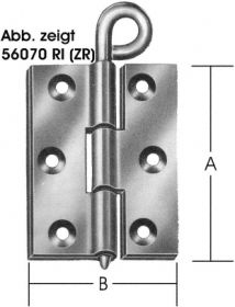 Geschlagene Kulissenscharniere DIN 56923, 2 mm Axialspiel
